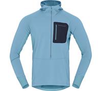 Norrona - Giacca in pile da trail/running - Senja Warm1 Hood M'S Trooper per Uomo - Taglia M - Blu