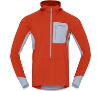 Norrona - Giacca in pile da trail - Senja Warm1 Hood M'S Arednalin per Uomo - Taglia L - Arancione