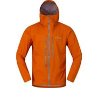 Norrona - Giacca protettiva impermeabile e traspirante - Falketind Dri1 Jacket M Gold Flame per Uomo in Nylon - Taglia M - Arancione