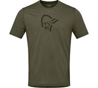 Norrona - Maglietta a maniche corte in lana merino - Femund Equaliser Merino T- Shirt M'S Olive Night per Uomo - Taglia M - Kaki