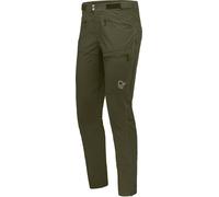 Norrona - Pantaloni softshell resistente per l'alpinismo - Femund Flex1 Lightweight Pants M Olive Night per Uomo in Nylon - Taglia L - Kaki