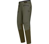 Norrona - Pantaloni softshell resistenti da trekking - Fjora Flex1 Pants M Olive Night per Uomo in Nylon - Taglia M - Kaki