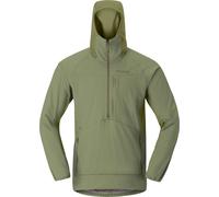 Norrona - Pile caldo e traspirante - More Octa Zip Hood M Deep Lichen Green - Taglia L - Kaki