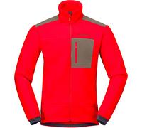 Norrona - Pile da alpinismo - Trollveggen Warm3 Jacket M Flame Scarlet - Taglia M - rosso