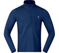 Norrona - Pile isolato e traspirante - Femund Warm1 Zip Neck M'S Indigo Night per Uomo - Taglia XL - Blu