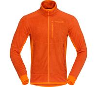 Norrona - Pile leggero e traspirante con zip - Falketind Warm1 Active Jacket M Gold Flame Exuberance per Uomo - Taglia L - Arancione