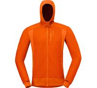 Norrona - Pile tecnico da uomo in Polartec® - Falketind Alpha120 Zip Hood M Gold Flame per Uomo - Taglia M - Arancione