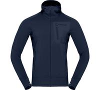 Norrona - Pile tecnico - Falketind Power Grid Hood M'S Indigo Night Blue per Uomo - Taglia M - Blu navy