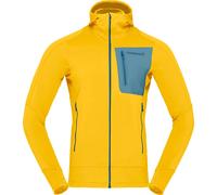 Norrona - Pile tecnico in Polartec® - Falketind Power Grid Zip Hood M'S Calendula per Uomo - Taglia XL - Giallo
