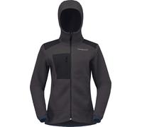 Norrona - Polaire chaude d'alpinisme - Trollveggen Warm3 Zip Hood W Phantom - Taglia S - Nero