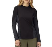 Norrona - t-shirt da corsa leggero a maniche lunghe - Senja Equaliser Lightweight Long Sleeve W Caviar Black per Donne in Poliestere Riciclato - Taglia M - Nero