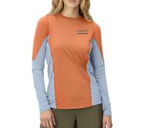Norrona Senja Equaliser Lightweight Ws - maglia a maniche lunghe - donna Orange/Blue M