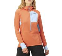 Norrona Senja warm1 Hood Ws - felpa in pile - donna Orange/Blue S