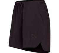 Norrona - Short stretch idrorepellente - Senja Flex1 8" Shorts W Caviar Black per Donne in Nylon - Taglia S - Nero