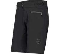 Norrona - Shorts da MTB - Fjora Flex1 Light Shorts M'S Caviar Black per Uomo in Softshell - Taglia S - Nero