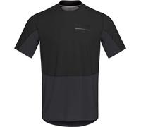 Norrona - T-shirt a maniche corte da trail running - Senja Equaliser Lightweight T-Shirt M'S Caviar per Uomo in Poliestere Riciclato - Taglia L - Nero