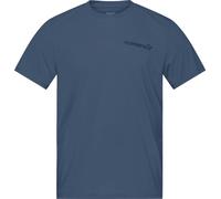 Norrona - T-shirt da escursionismo a maniche corte - Femund Tech T-Shirt M'S Vintage Indigo blue per Uomo in Poliestere Riciclato - Taglia L - Blu