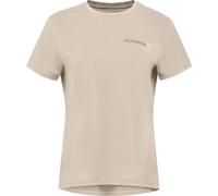 Norrona - T-shirt da escursionismo a maniche corte - Femund Tech T-Shirt W'S Oatmeal per Donne in Poliestere Riciclato - Taglia S - Beige