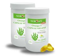 NORSAN Omega 3 Vegan Capsule 2x 80 pezzi - 1.700 mg di Omega 3 vegetal 160 pezzi
