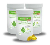 NORSAN Omega 3 Vegan Capsule 3x 80 pezzi - 1.700 mg di Omega 3 vegetal 240 pezzi