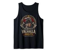 Norse Viking Mythology Warrior Runes Valhalla Odin Raven Canotta