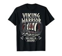 Norse Viking Mythology Warrior Runes Valhalla Odin Raven Maglietta