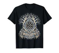 Norse Yggdrasil World Tree Nordic Vegvisir Viking Maglietta