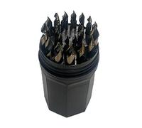 Norseman 22903 - Set di punte da trapano in acciaio super premium nero e oro ossido di molibdeno, 29 pezzi, colore: grigio