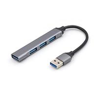 Norsimda Hub USB, hub USB 3.0 in lega di alluminio ultra sottile, estensore USB portatile a 4 porte, hub USB per laptop, PC, MacBook, iMac, Surface Pro, Mac Pro, Flash Drive, XPS