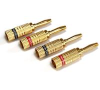 Norstone Banana Plug, Set 4 Pezzi, Giallo