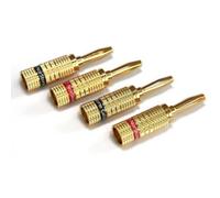 NORSTONE BANANA PLUGS SET 4 PZ GOLD DI BANANE A SERRAGGIO A VITE