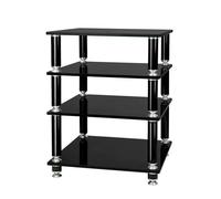 Norstone Stabbl Stand Mobile Hi-Fi, 4 Ripiani 60x78,7x55 Cm Nero Norsta060abkp M