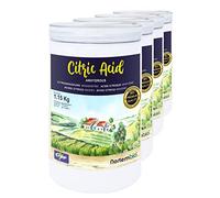 Nortembio Acido Citrico Ecologico 4x1,15kg - Liquido Concentrato 100 % Puro Certificato - Materia Prima per Produzione Biologica - Pulizia Domestica Multiuso - Senza OGM - E-Book Incluso
