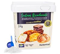 Nortembio Bicarbonato di Sodio Alimentare 3kg 100% Naturale, Senza Alluminio, Vegano, Senza Glutine e Pasticceria | Include eBook di Ricette GRATIS