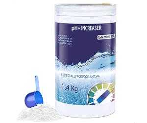 Nortembio pH Plus per Piscina 1,4kg - Regolatore ph+ Incrementatore 100% Naturale Azione Rapida e Sicura - Acqua Cristallina + E book gratuito con consigli professionali