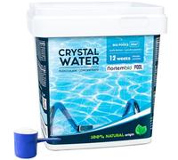 Nortembio Pool Flocculante Piscina Grandi 12 Settimane Concentrato, Chiarificante Naturale Mantenimento Piscina, Vasche, Idromassaggio - Trattamento Acqua Limpida Tutto L'Anno