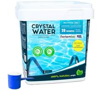 Nortembio Pool Flocculante Piscina Grandi 28 Settimane Super Concentrato, Chiarificante Naturale Mantenimento Piscina, Vasche, Idromassaggio - Trattamento Acqua Limpida Tutto L'Anno