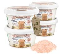 Nortembio Sale Rosa dell'Himalaya 4x200 g. Fino (1-2 mm). Sale Gourmet 100% Naturale. Ricco di Minerarli. Cucina Sana. Non Raffinato. Senza Conservanti. Estratto a Mano. Dal Punjab Pakistan.