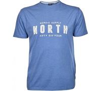 North 564 Taglia Grande da Uomo Stampato Cotone Tee Camicie (01188)