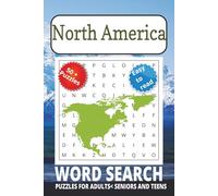 North America Word Search Puzzle Book: Word Searches with Easy to Read Print about North America,The Americas,New World and More | 6x9 inches, 111 ... Gift for Vacations, Holidays, and Free Times.