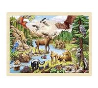 North American Wilderness Inlay Puzzle
