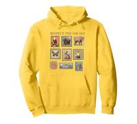 North American Wildlife T -Shirt Vintage Anni '90 Retrò Felpa con Cappuccio