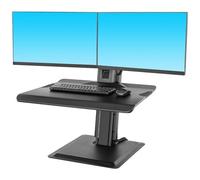 North Bayou NB L100 Sit-Stand Workstation Desk tavolo morsetto Dual LCD Monitor