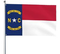 North Carolina Bandiera Outdoorbandiera Robuste Bandiere Giardino Resistente Alle Intemperie Per Estate All'Aperto Esterni 3X5 Ft