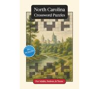 North Carolina Crossword Puzzles: Crossword Puzzles with Easy to Read Print about North Carolina, History, Geography and More | 6x9 inches, 120 pages ... Gift for Vacations, Holidays and Relaxation