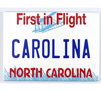 North Carolina - Magnete da collezione per frigorifero, 6,3 x 8,9 cm