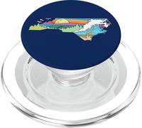 North Carolina Outdoors Retro Nature Lover Graphic PopSockets PopGrip per MagSafe