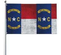 North Carolina Retro Bandiera Verticale Garden Bandiera Di Benvenuto Appendere Striscione Da Giardino Doppia Faccia Per Cortile Celebrazioni Domestiche 3X5 Ft