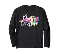 North Carolina Tie Dye Maglia a Manica