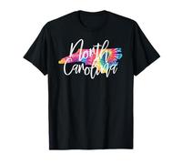 North Carolina Tie Dye Maglietta